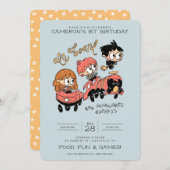 ホグワーツ船表現誕生日 招待状 (正面/裏面)