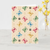 ホグワーツ華美™ハウスクレストパターン カード (黄色い花)