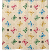 ホグワーツ華美™ハウスクレストパターン シャワーカーテン (正面)