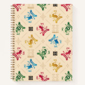 ホグワーツ華美™ハウスクレストパターン ノートブック (正面)