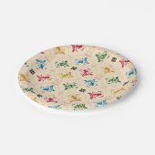 ホグワーツ華美™ハウスクレストパターン ペーパープレート (アングル)