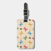 ホグワーツ華美™ハウスクレストパターン ラゲッジタグ (正面縦)