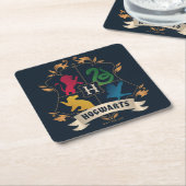 ホグワーツ華美™ハウスクレスト スクエアペーパーコースター (アングル)