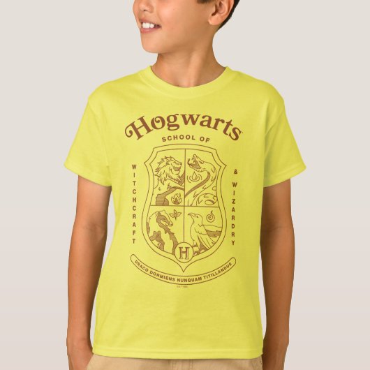 ホグワーツ魔法学校校章 Tシャツ (正面)