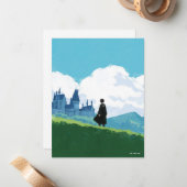 ホグワーツ™を見下ろすハリーポッター™城 ノートカード (正面/裏面インサイチュ)