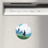 ホグワーツ™を見下ろすハリーポッター™城 マグネット (インサイチュ (食洗機))