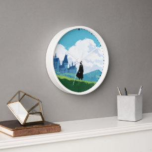 ホグワーツ™を見下ろすハリーポッター™城 壁時計