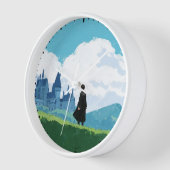 ホグワーツ™を見下ろすハリーポッター™城 壁時計 (傾斜)