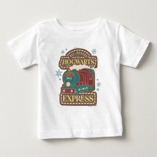 ホグワーツ™エクスプレス クリスマスクッキー ベビーTシャツ (正面)
