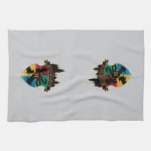 ホグワーツ™キャッスルクレストプライドバッジ キッチンタオル (横)