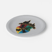 ホグワーツ™キャッスルクレストプライドバッジ ペーパープレート (アングル)