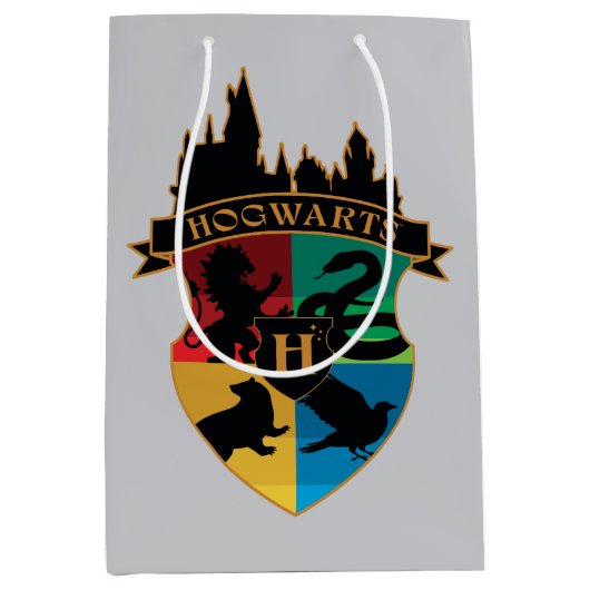 ホグワーツ™キャッスルクレストプライドバッジ ミディアムペーパーバッグ (正面)