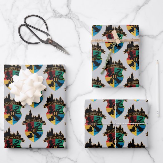 ホグワーツ™キャッスルクレストプライドバッジ ラッピングペーパーシート (正面)