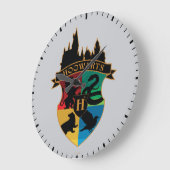 ホグワーツ™キャッスルクレストプライドバッジ ラージ壁時計 (傾斜)