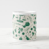 ホグワーツ™クラスクラブパターン ジャンボコーヒーマグカップ (正面)