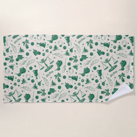 ホグワーツ™クラスクラブパターン ビーチタオル (正面)