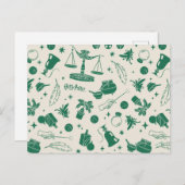 ホグワーツ™クラスクラブパターン ポストカード (正面/裏面)