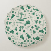 ホグワーツ™クラスクラブパターン ラウンドクッション (裏面)