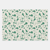 ホグワーツ™クラスクラブパターン ラッピングペーパーシート (正面)