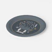 ホグワーツ™スノーグローブグラフィック ペーパープレート (アングル)