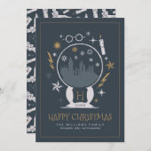 ホグワーツ™ スノーグローブ | メリークリスマス ご招待 招待状 (正面/裏面)