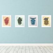 ホグワーツ™ハウスクレストトームイラスト (ウッドフロア)