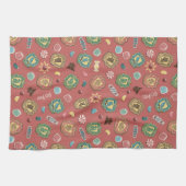 ホグワーツ™ハウスホリデークッキーパターン キッチンタオル (横)