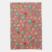 ホグワーツ™ハウスホリデークッキーパターン キッチンタオル (縦)