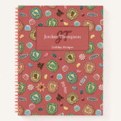 ホグワーツ™ハウスホリデークッキーパターン ノートブック (正面)