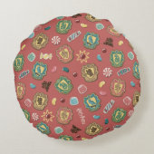 ホグワーツ™ハウスホリデークッキーパターン ラウンドクッション (裏面)