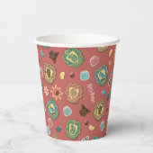 ホグワーツ™ハウスホリデークッキーパターン 紙コップ (裏面)