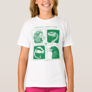ホグワーツ™ ハウス アニマル グリッド Tシャツ