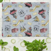 ホグワーツ™パターンに移動 キッチンタオル (折り畳み)