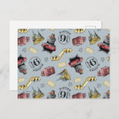 ホグワーツ™パターンに移動 ポストカード (正面/裏面)