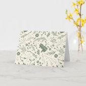 ホグワーツ™ヘルボロジー魔法パターン カード (黄色い花)