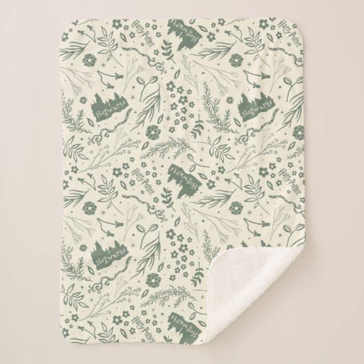 ホグワーツ™ヘルボロジー魔法パターン シェルパブランケット (正面)