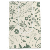 ホグワーツ™ヘルボロジー魔法パターン ミディアムペーパーバッグ (裏面)