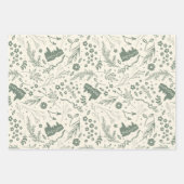 ホグワーツ™ヘルボロジー魔法パターン ラッピングペーパーシート (正面2)