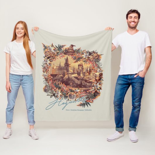 ホグワーツ™城フローラグラフィック フリースブランケット (インサイチュ)