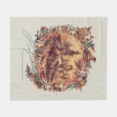 ホグワーツ™城フローラグラフィック フリースブランケット (正面(横))