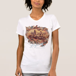 ホグワーツ™城フローラグラフィック Tシャツ