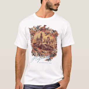ホグワーツ™城フローラグラフィック Tシャツ