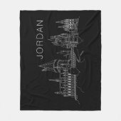 ホグワーツ™城郭概要 フリースブランケット (正面)