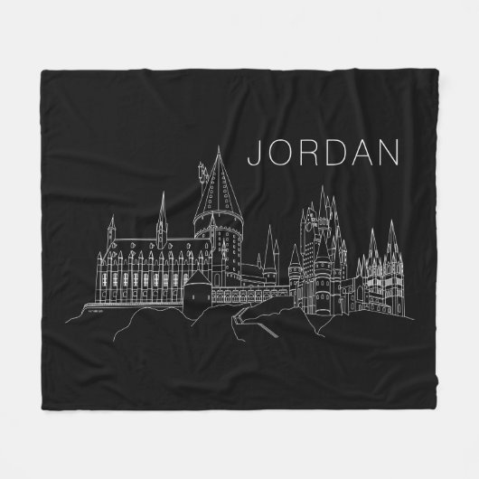 ホグワーツ™城郭概要 フリースブランケット (正面(横))