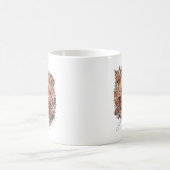 ホグワーツ™ 城 花柄 グラフィック コーヒーマグカップ (中央)