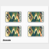 ホサトニック川コネチカットの色 長方形シール (シート)