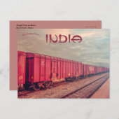 ホシュルタミルナードゥインドの貨物列車 ポストカード (正面/裏面)