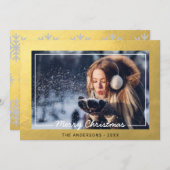 ホシンプルリデークリスマスゴールドフォイル |写真 シーズンカード (正面/裏面)