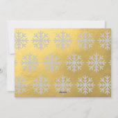 ホシンプルリデークリスマスゴールドフォイル |写真 シーズンカード (裏面)