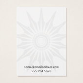 ホシンプルワイトスターバストイヤリングホルダー表示カード (裏面)